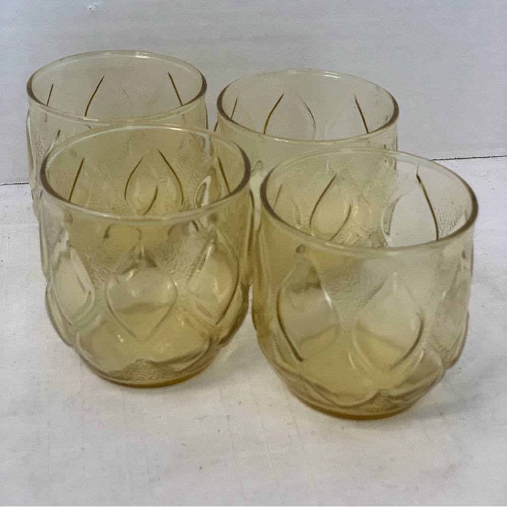 ANCHOR HOCKING | Set of 4 | Madrid Patterned Low-Balls